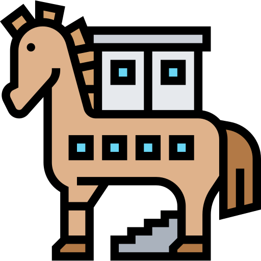 trojanisches pferd Meticulous Lineal Color icon
