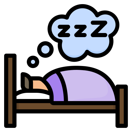 Sleep disorder dDara Lineal Color icon