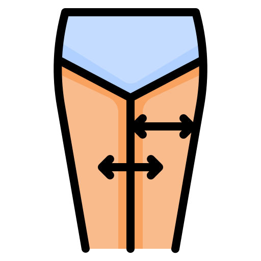 大腿 dDara Lineal Color icon