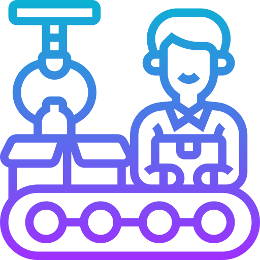 production Meticulous Gradient Icône