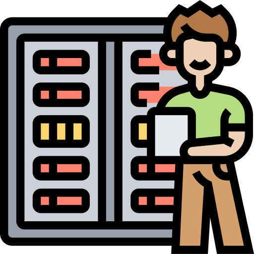 Data center Meticulous Lineal Color icon