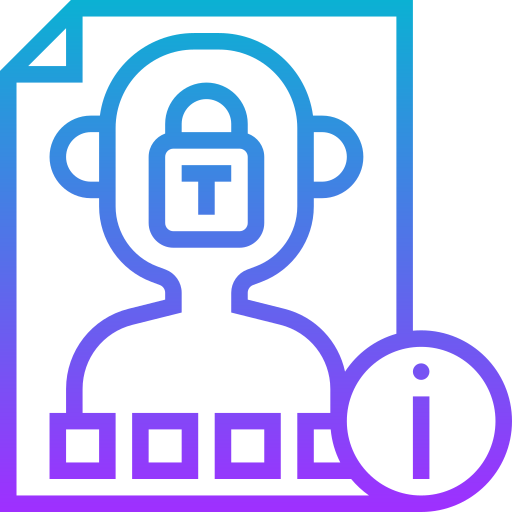 informações pessoais Meticulous Gradient Ícone