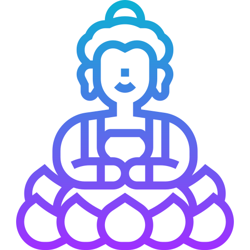boeddha beeld Meticulous Gradient icoon