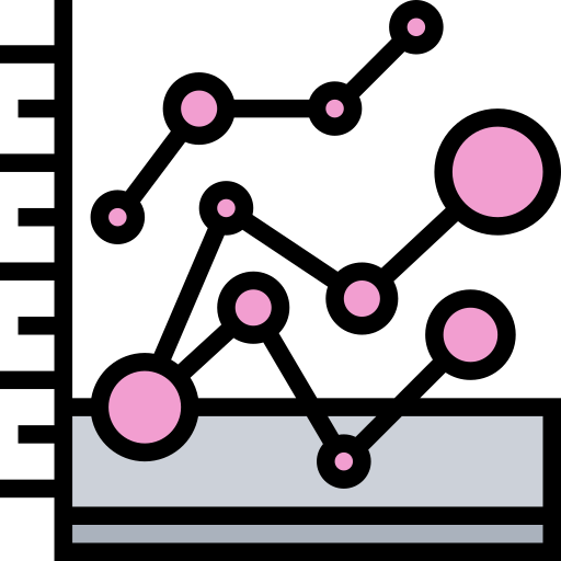 gráfico de linea Meticulous Lineal Color icono