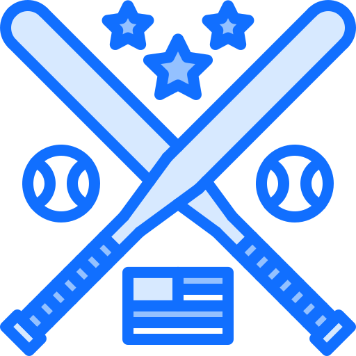 baseball Coloring Blue icon