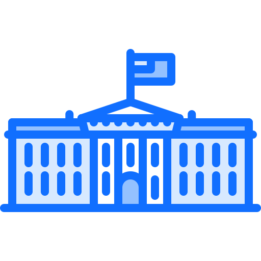 ホワイトハウス Coloring Blue icon