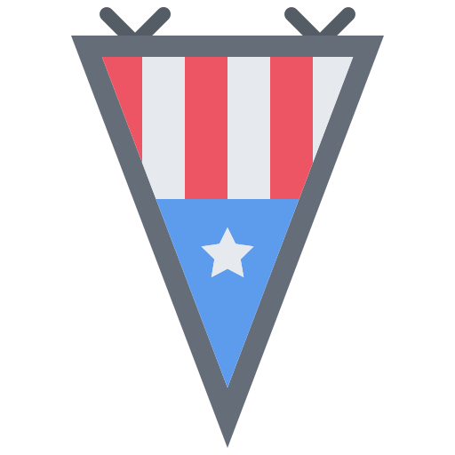 Pennant Coloring Flat icon