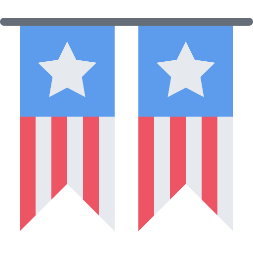 banderín Coloring Flat icono