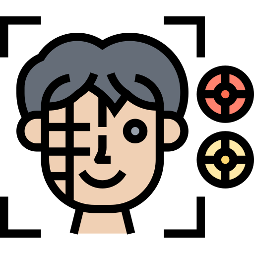 Face detection Meticulous Lineal Color icon