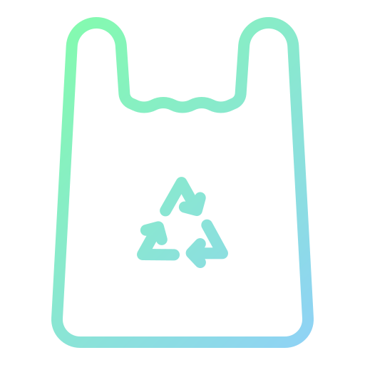 sacchetto di plastica riciclata Generic Gradient icona