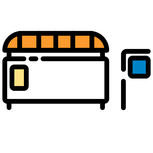 zajezdnia autobusowa Generic Outline Color ikona