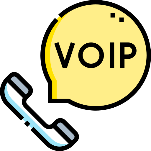 voip Detailed Straight Lineal color icona