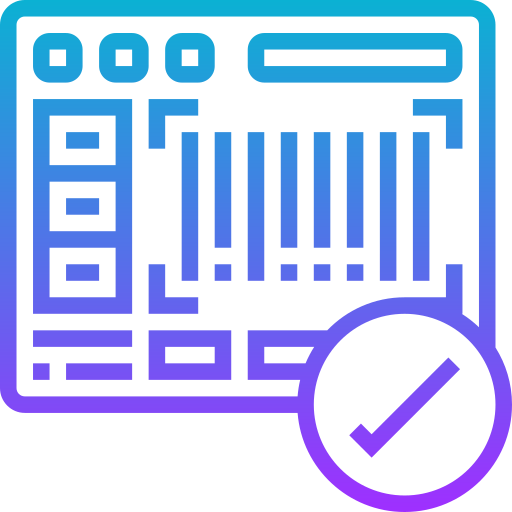 Barcode Meticulous Gradient icon