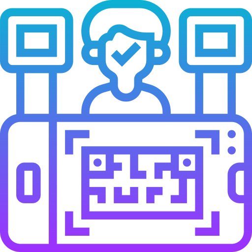 Barcode Meticulous Gradient icon