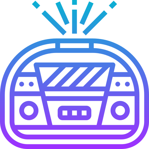 Radio Meticulous Gradient icon