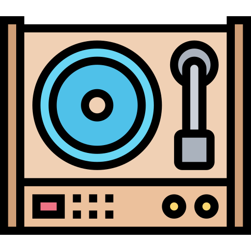 tocadiscos Meticulous Lineal Color icono