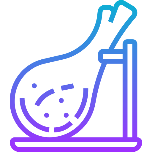 coscia di prosciutto Meticulous Gradient icona