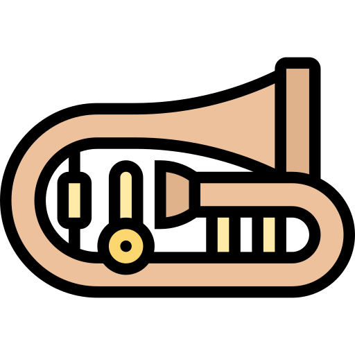 trombone Meticulous Lineal Color icoon
