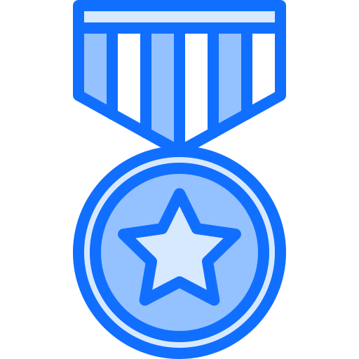 medaille Coloring Blue icon