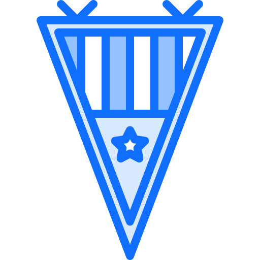 Pennant Coloring Blue icon