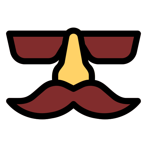 Mustache Generic Outline Color icon