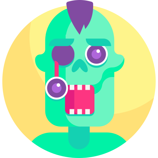 zombie Detailed Flat Circular Flat icon