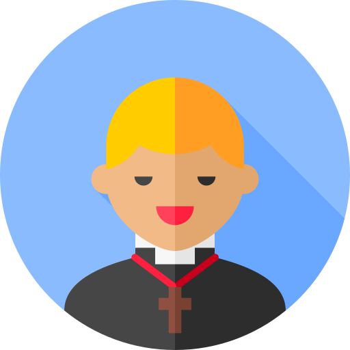 Священник Flat Circular Flat иконка