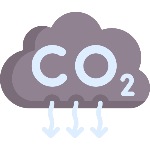 emissioni di co2 Special Flat icona