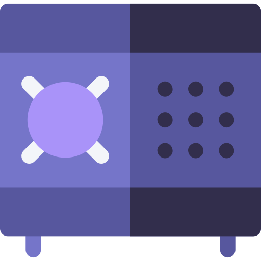 Safe box Basic Rounded Flat icon