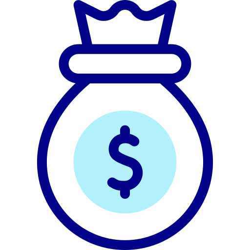 bolsa de dinero Detailed Mixed Lineal color icono