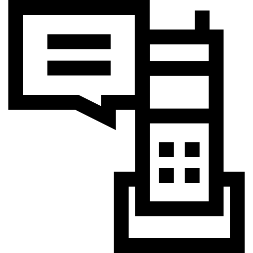 電話 Basic Straight Lineal icon
