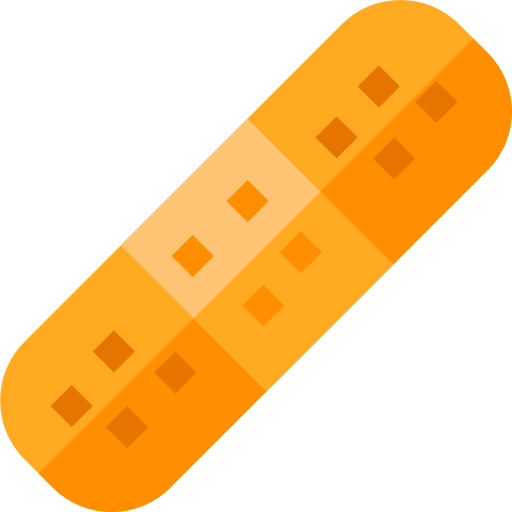 pansement Basic Straight Flat Icône