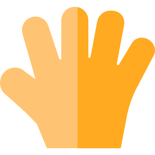 Hand Basic Straight Flat icon