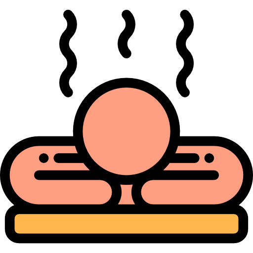 massage Detailed Rounded Lineal color icon