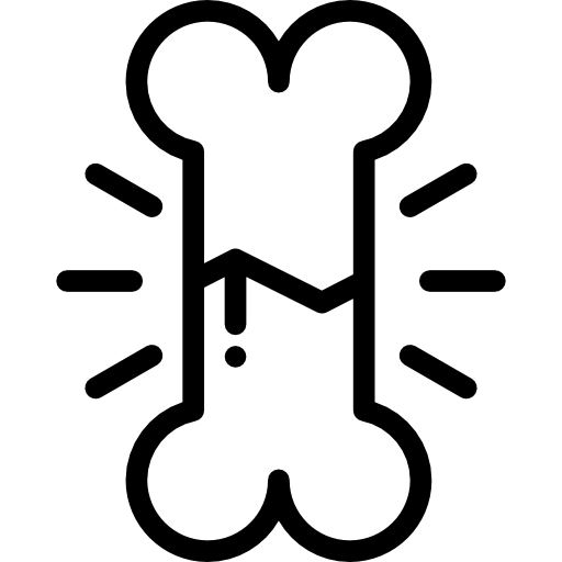 骨折 Detailed Rounded Lineal icon
