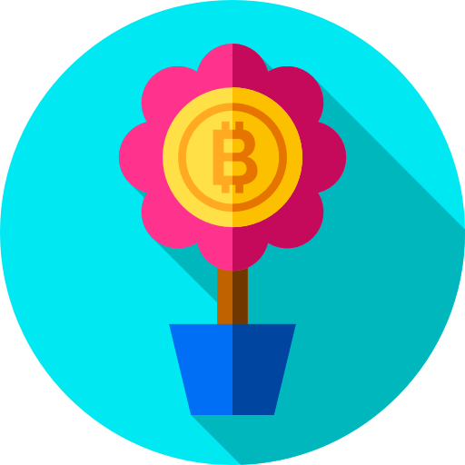 bitcoin Flat Circular Flat icoon