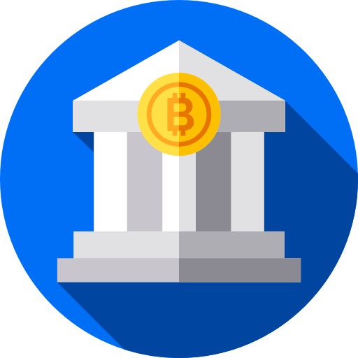Bank Flat Circular Flat icon
