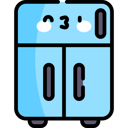 Холодильник Kawaii Lineal color иконка
