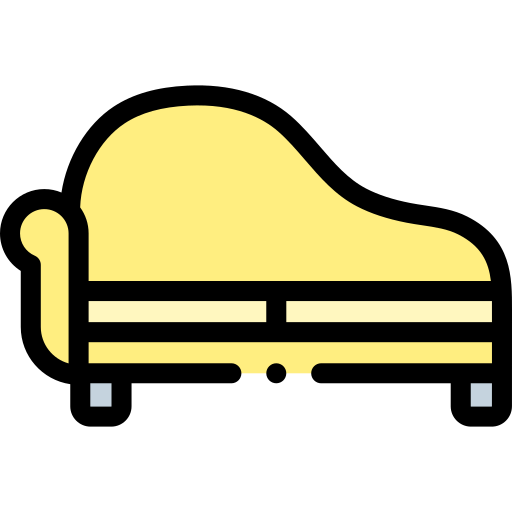 couch Detailed Rounded Lineal color icon