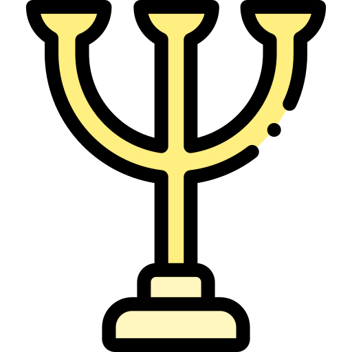 Candelabra Detailed Rounded Lineal color icon