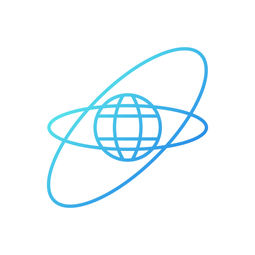 rueda de la órbita Generic Gradient icono