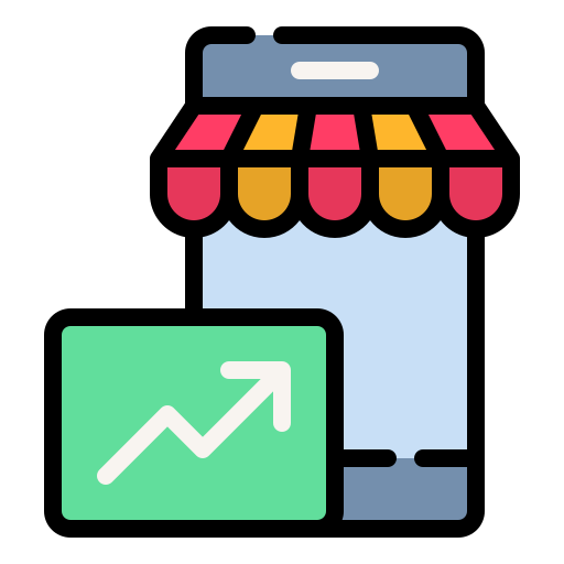 Market trends Generic Outline Color icon