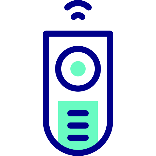telecomando Detailed Mixed Lineal color icona