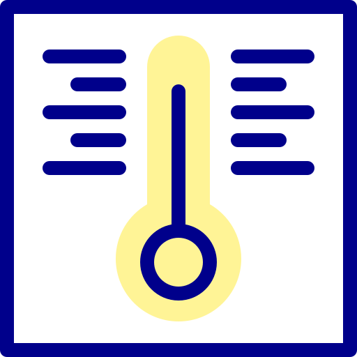 temperatur Detailed Mixed Lineal color icon