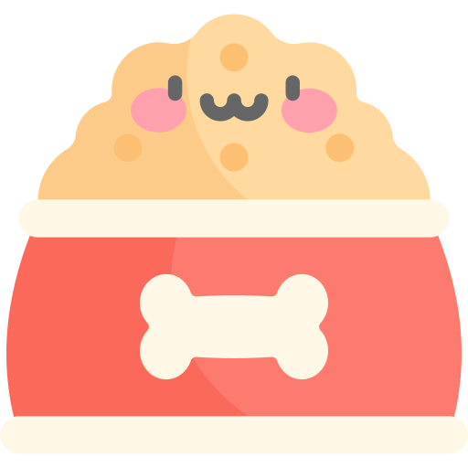 Dog bowl Kawaii Flat icon