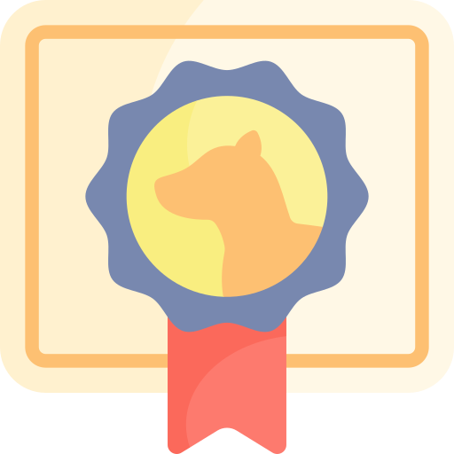 certificado Kawaii Flat icono