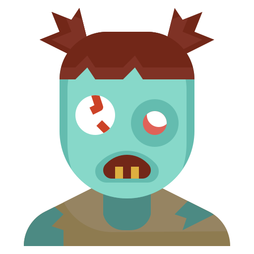 zombie Surang Flat icoon