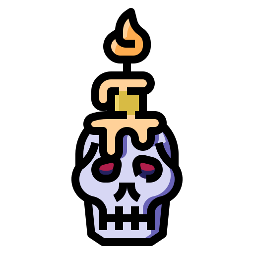 cráneo PongsakornRed Lineal Color icono