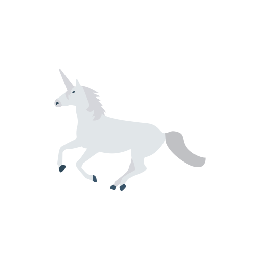 Unicorn Dinosoft Flat icon