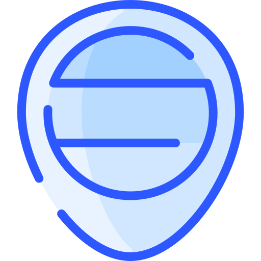 Map pin Vitaliy Gorbachev Blue icon